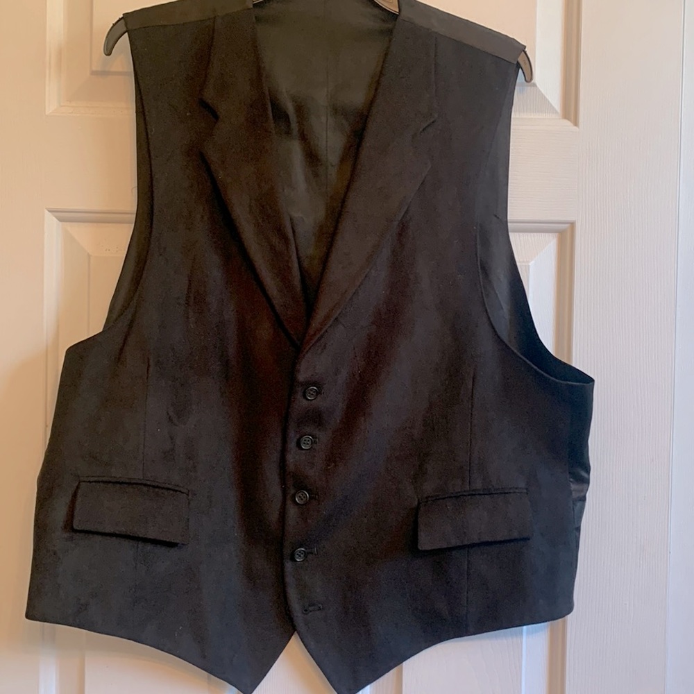Men’s Vintage faux suede vest